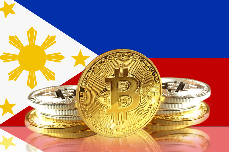 Philippines flag bitcoins